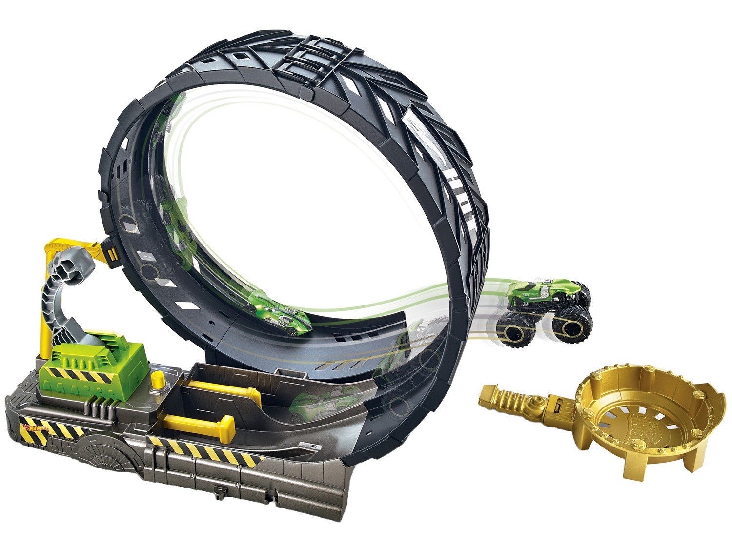 Pista de Percurso e Carrinho Hot Whels Mattel - Monster Trucks Looping - 1