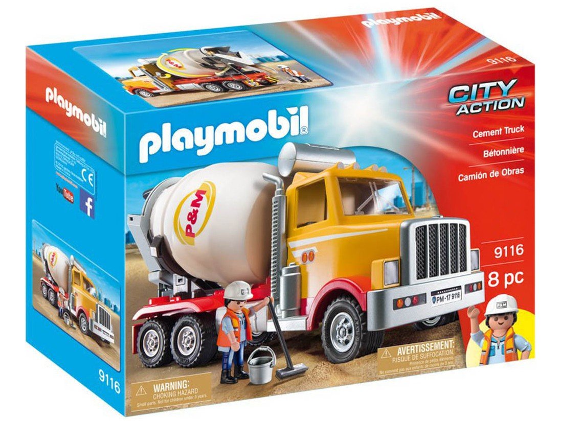 Playmobil Caminhão Betoneira 8 Peças -  - 4