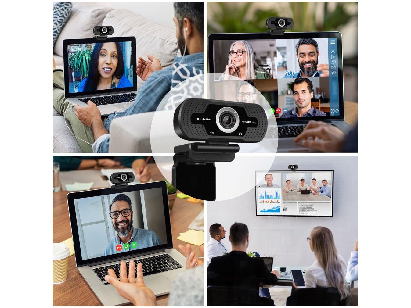 Webcam Full HD Argom CAM40 1080MP - com Microfone - 1