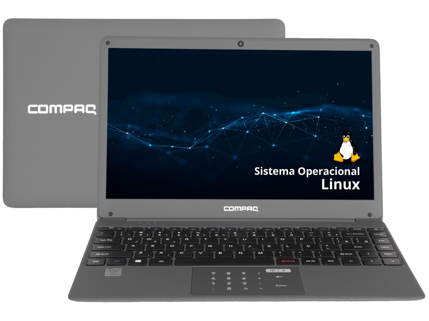 Notebook Compaq Presario CQ-27 Intel Core i3 4GB - 240GB SSD 14,1&quot; LED Linux - Bivolt