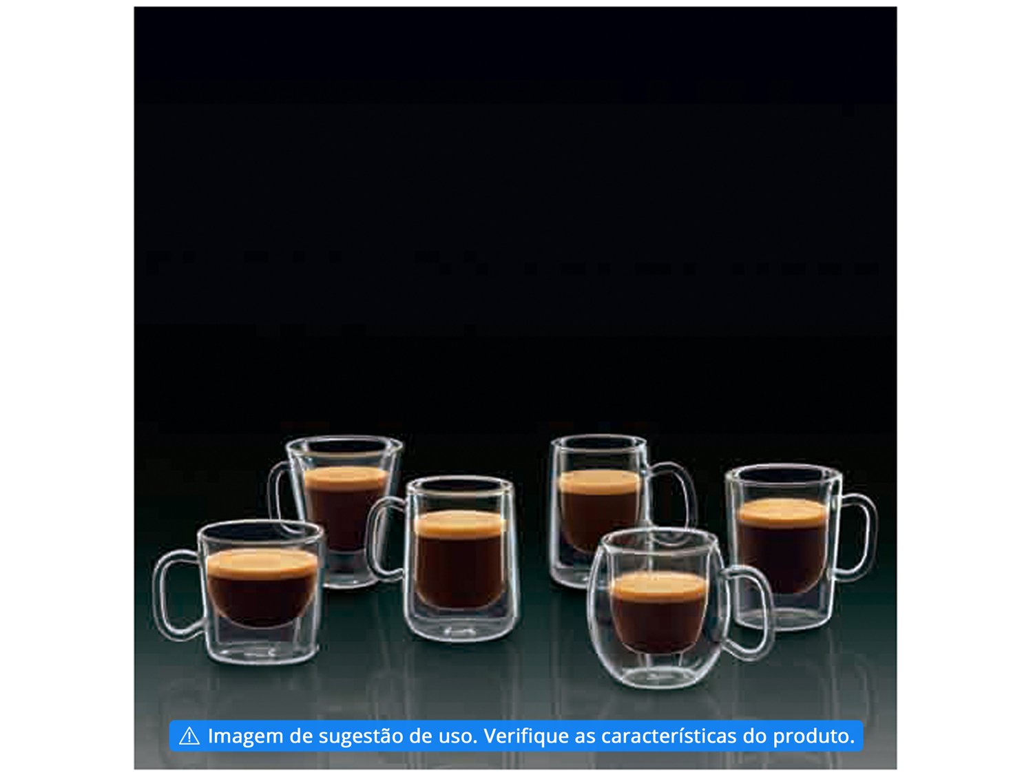 Jogo de Xícaras de Café 90ml Luigi Bormioli - Jamaica 2 Peças - 1