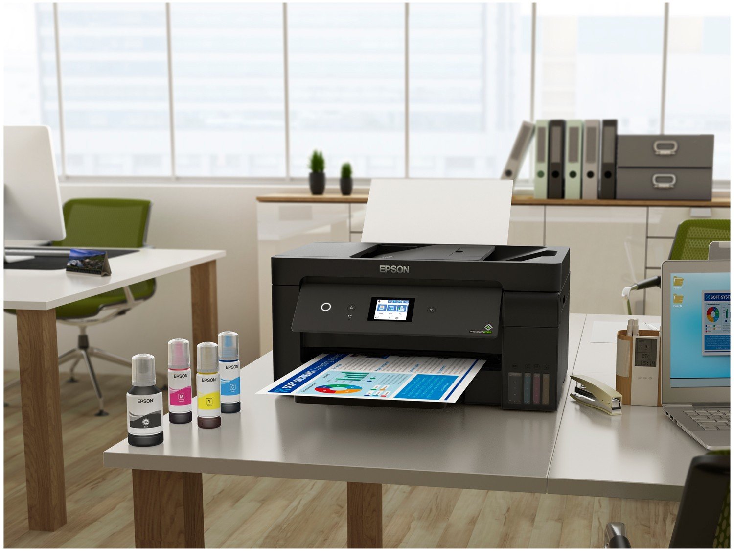 Impressora Multifuncional Epson EcoTank L14150 - Tanque de Tinta Colorida Wi-Fi - Bivolt - 3