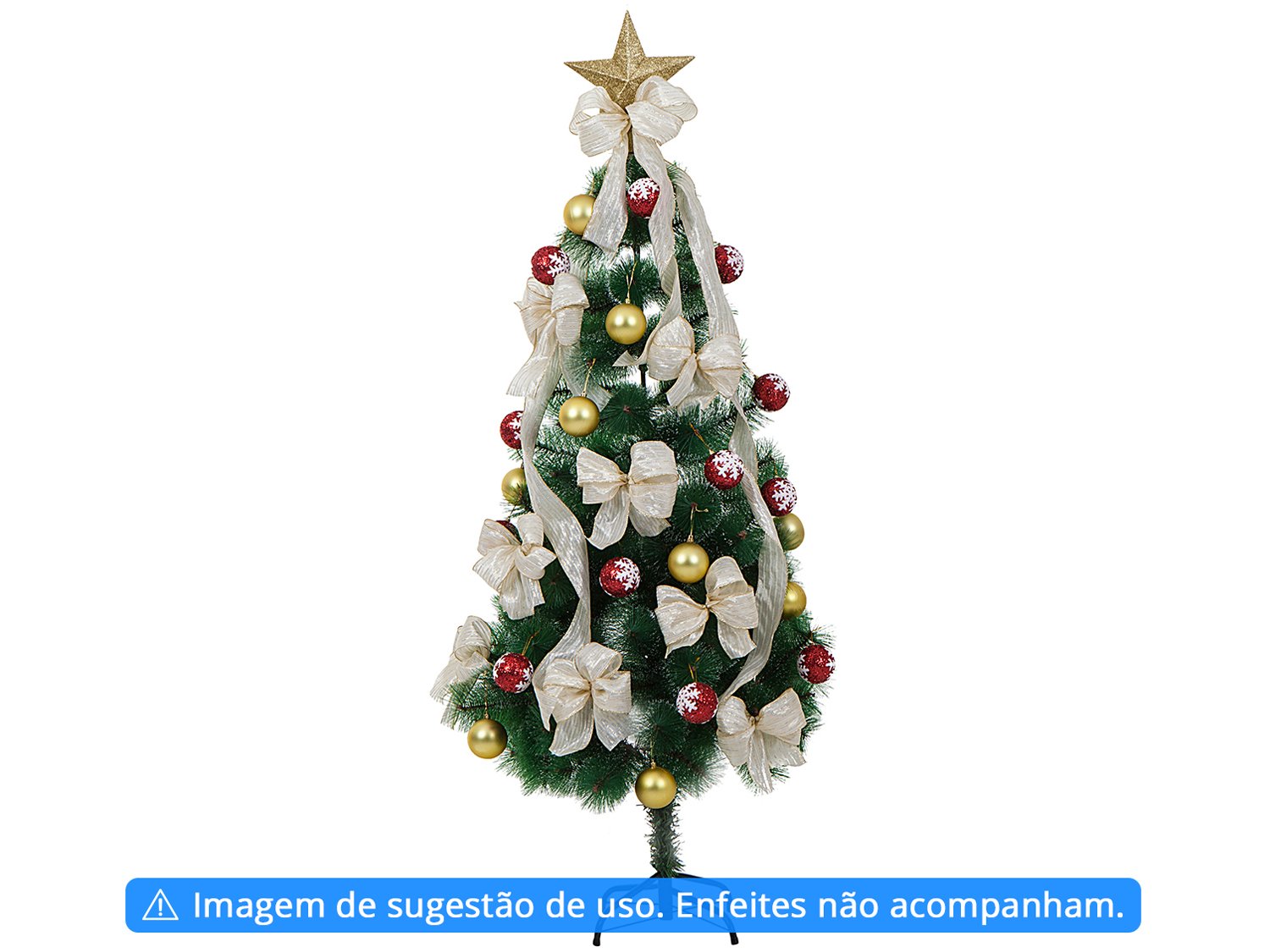 Árvore de Natal Nevada 150cm Verde e Branca - 138 Galhos Casambiente NATAL019 - Shopping TudoAzul Árvore de Natal Nevada 150cm Verde e Branca - 138 Galhos Casambiente NATAL019 - Shopping TudoAzul