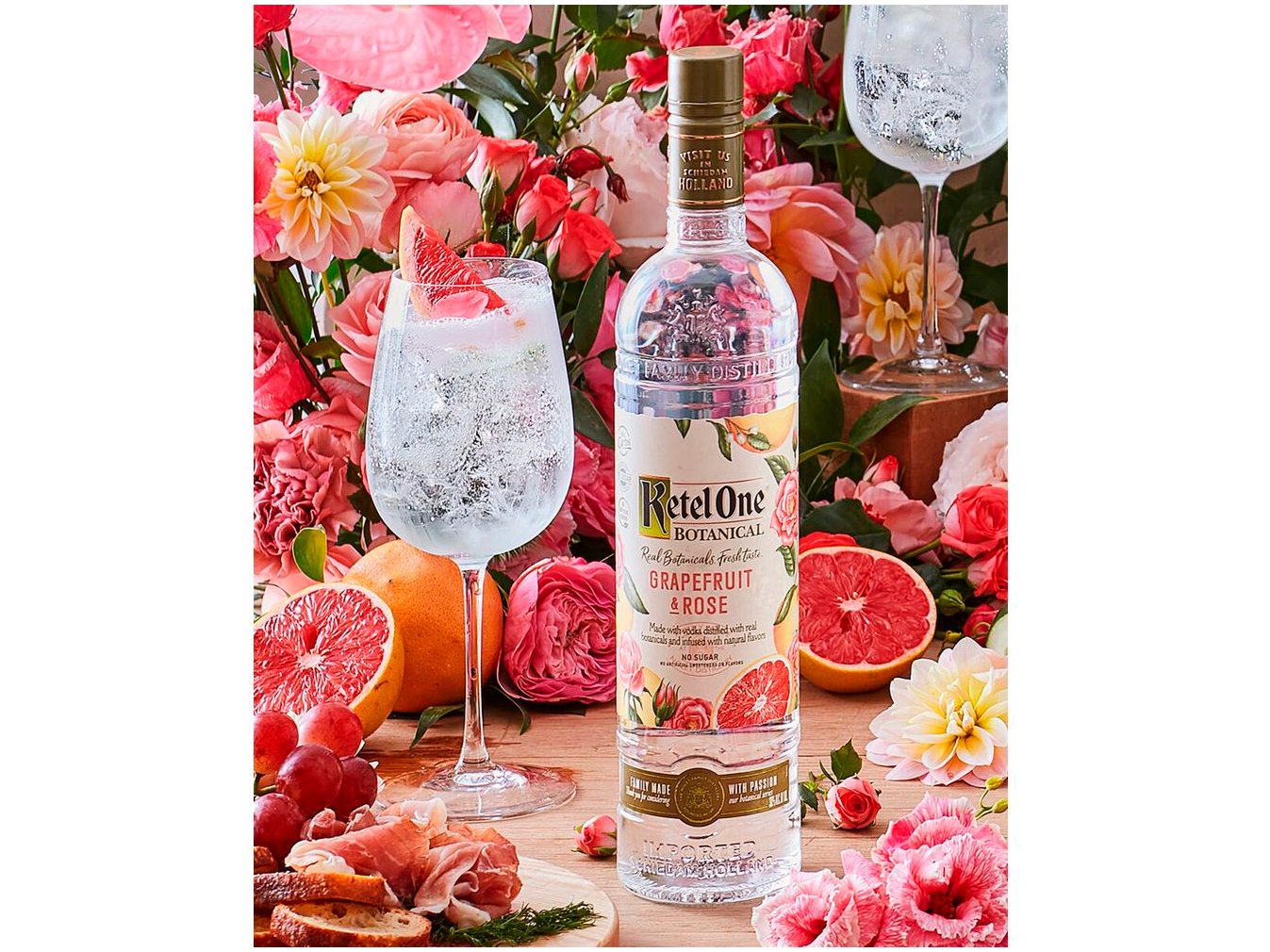 Vodka Ketel One Botanical Grapefruit  Rose 750ml - 3