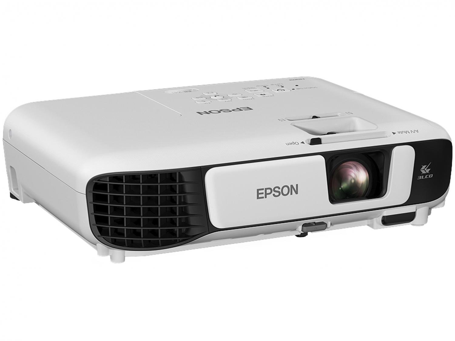 Projetor Epson PowerLite S41+ SVGA 800x600 - 3300 Lumens 3LCD HDMI USB - Bivolt