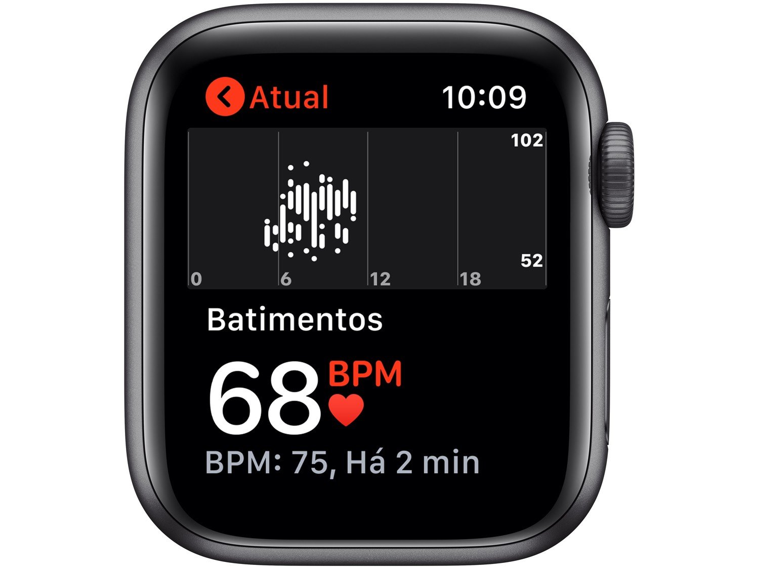 Apple Watch SE GPS, 40mm, Caixa Cinza Espacial de Alumínio com Pulseira Esportiva Preta - 3