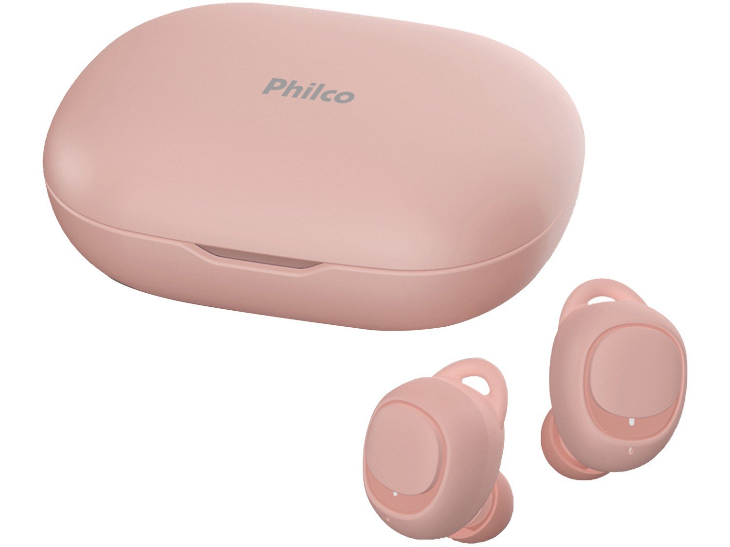Fone de Ouvido Bluetooth Philco Air Beats PFI96ESR - True Wireless com Microfone Resistente à Água Rosa - Bivolt