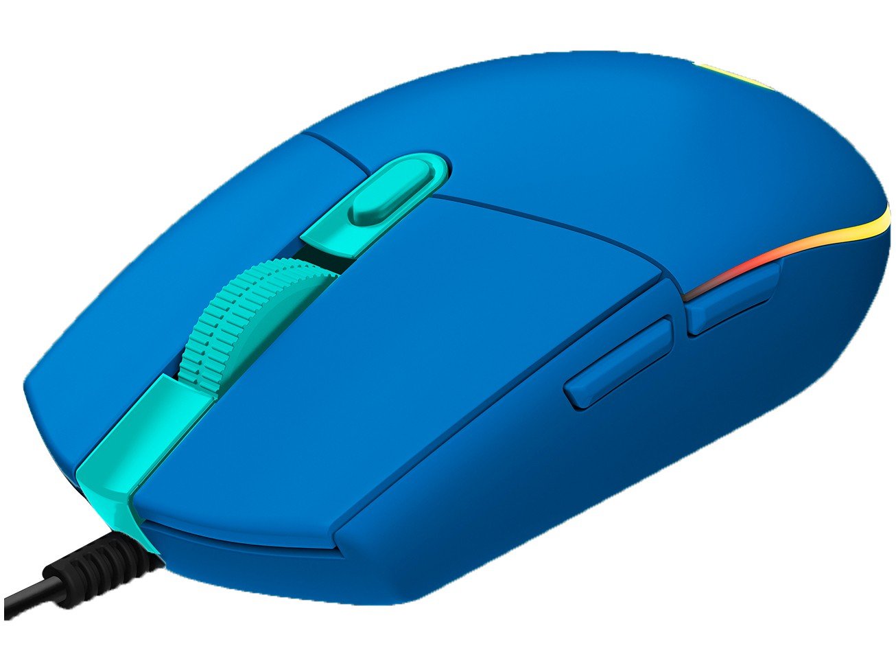Mouse Gamer Logitech G Óptico 8000DPI 6 Botões - G203 Lightsync Azul - 4