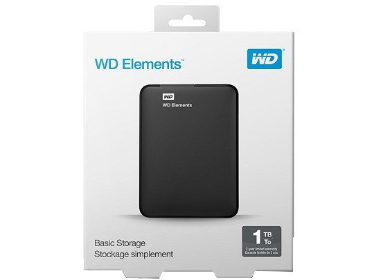 HD Externo 1TB Western Digital Elements USB 3.0 - 3