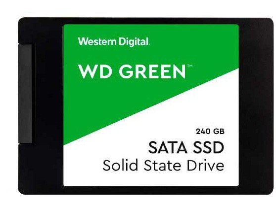 SSD 240GB Western Digital SATA 2,5° - Leitura 540MB/s e Gravação 430MB/s Green
