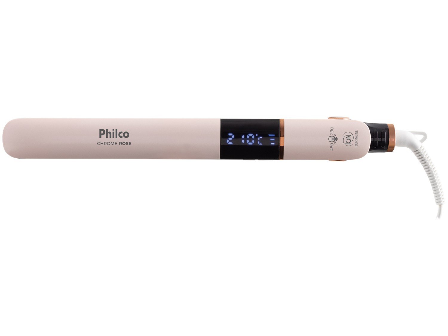 Chapinha | Prancha Philco Titanium PPR10 Chrome Display Digital Bivolt - Rose - 3