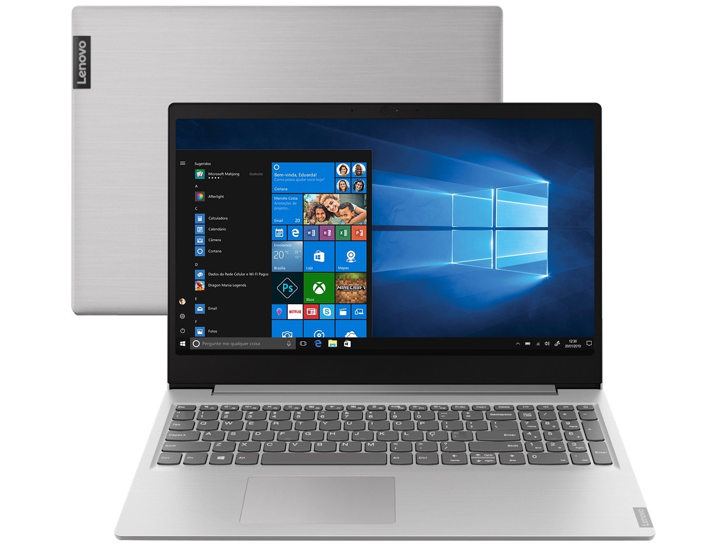 Notebook Lenovo Ideapad S145 82DJ0003BR Intel Core - i5 8GB 256GB SSD LCD 15.6&quot; HD Windows 10 - Bivolt