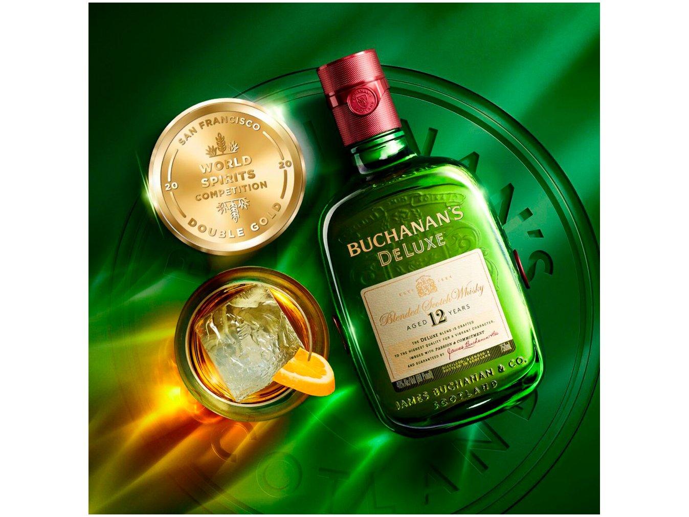 Whisky Buchanans Deluxe 12 anos Blended 1L - 4