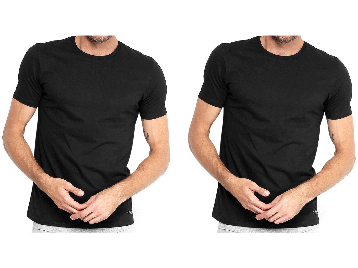 Kit Camiseta Calvin Klein Básica Masculina 2 Peças - Tam: G