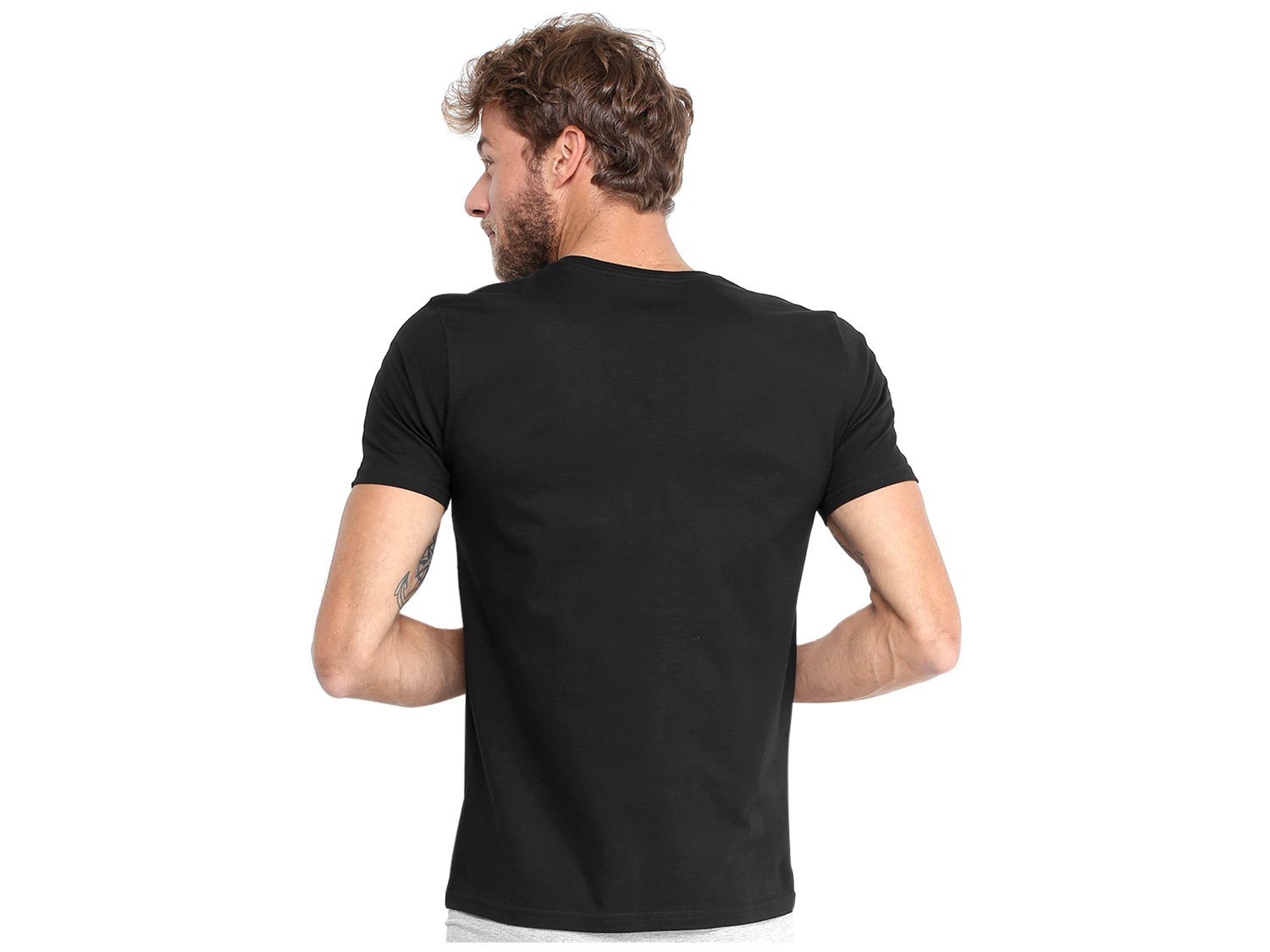 Kit Camiseta Calvin Klein Básica Masculina 2 Peças - Tam: G - 4