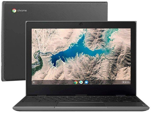 Chromebook Lenovo 100E 81MA001BBR Intel Celeron - 4GB 32GB eMMC Tela 11,6&quot; Chrome OS - Bivolt