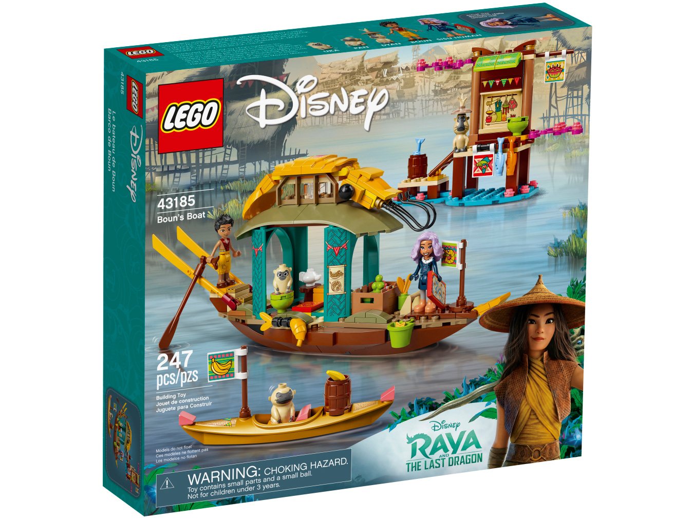 LEGO Disney Princess O Barco de Boun 247 Peças - 43185