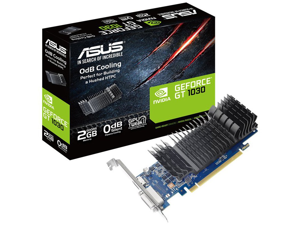 Placa de Vídeo Asus NVIDIA GeForce GT1030 - 2GB GDDR5 64 bits - 0