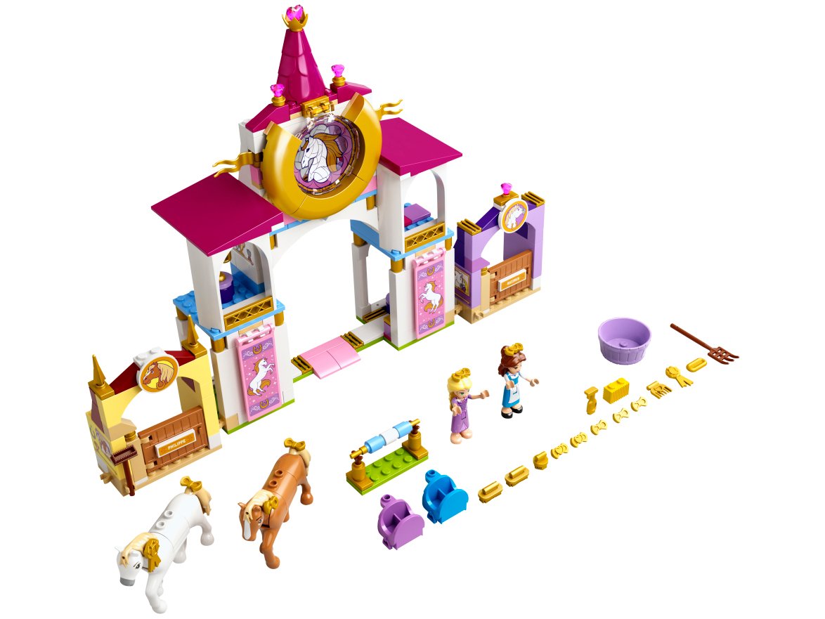LEGO Disney Princesas - Estábulos Reais da Bela e Rapunzel 239 Peças 43195 - 1