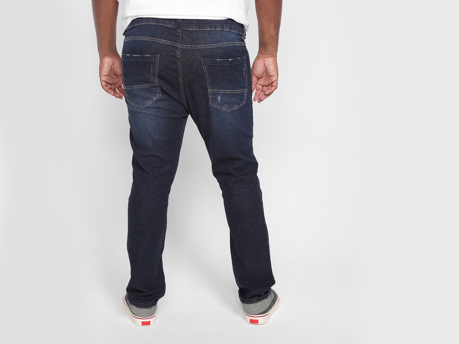 Calça Jeans Vista Magalu Skinny Puídos - 1