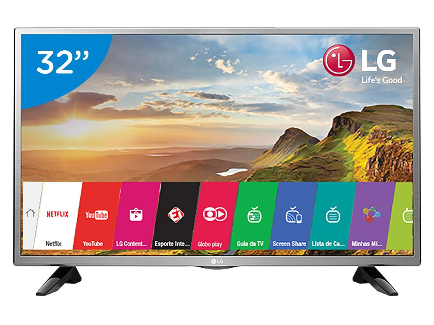 Smart TV LED 32 LG 32LH570B Conversor Digital Wi-Fi 2 HDMI 1 USB ...