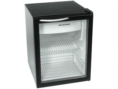 Frigobar Brastemp 76L Preto - com Porta de Vidro BZA08