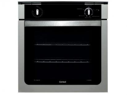 Forno de Embutir à Gás GLP Consul Autolimpante - com Grill e Timer 78L COA84 BR