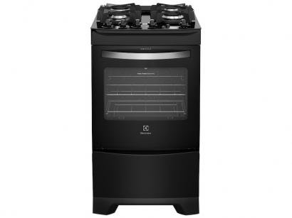 Fogão 4 Bocas Electrolux Preto - Acendimento Automático 52LPV