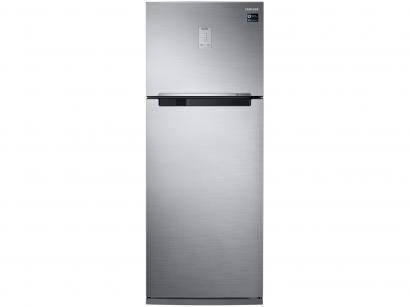 Geladeira/Refrigerador Samsung Frost Free Inverter - Duplex Inox Look 460L PowerVolt Evolution RT46