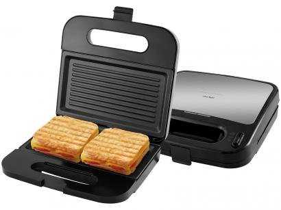Sanduicheira/Grill Britânia Ultra Rapid BGR02 - Preta 1500W Antiaderente