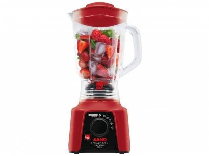 Liquidificador Arno Limpa Fácil Power Mix 2,5L - Vermelho 5 Velocidades 550W