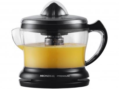 Espremedor de Frutas Mondial E-02 Premium - Elétrico 30W 1,25L Automático Preto