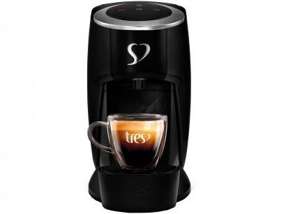 Cafeteira Espresso TRES Touch Preta 3 Corações