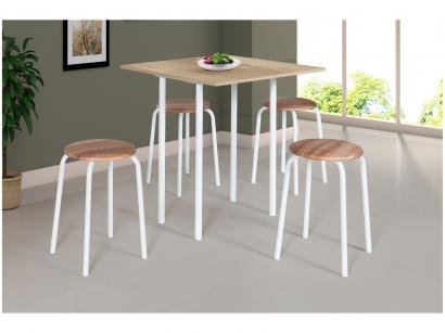 Conjunto de Mesa Dobrável com 4 Banquetas - Ciplafe Expert