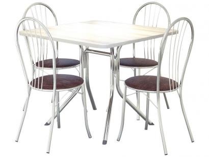 Conjunto de Mesa com 4 Cadeiras Brigatto - Fortaleza