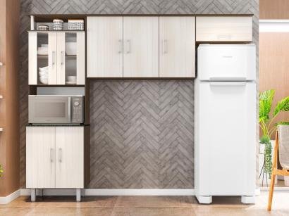 Cozinha Compacta Poliman Móveis Berna - Nicho para Forno ou Micro-ondas 8 Portas