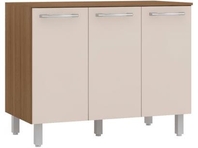 Balcão de Cozinha com Tampo Poliman 3 Portas Mel - K35410