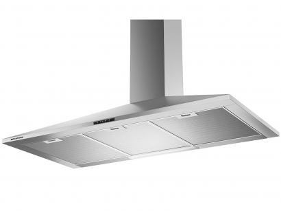 Coifa de Parede Brastemp 90cm 6 Bocas - Inox 3 Velocidades BAI91 BRANA