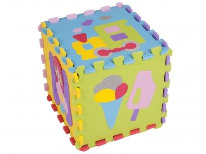 Tapete de Atividades EVA Mingone - Dado Desenho 6 Peças 30x30cm cada