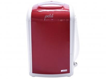 Mini Lavadora de Roupas Praxis - Petit 1,2Kg Vermelha