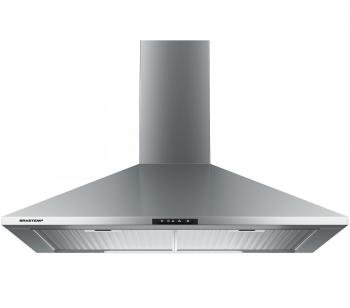 Coifa de Parede Brastemp 59,8cm 4 Bocas Inox - 3 Velocidades Piramidal BAI60 BRANA