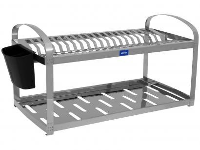 Escorredor de Louças Inox Brinox Suprema 2099/120 - 20 Pratos