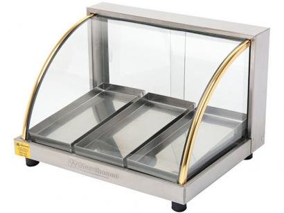 Vitrine Estufa Marchesoni Ouro EF.2.031 - Portas Duplas 3 Bandejas