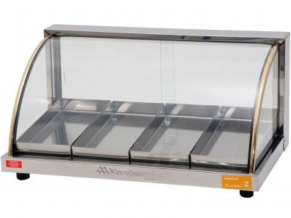 Vitrine Estufa Marchesoni Ouro EF.2.041 - Portas Duplas 4 Bandejas