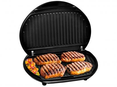Grill Philco Large 1500W em Inox - Placa Antiaderente c/ Badeja Coletora de Resíduos