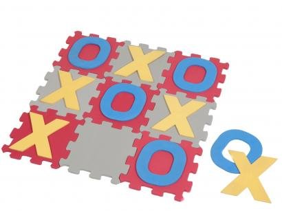 Tapete de Atividades EVA Mingone Jogo da Velha - 19 Peças 17x17cm cada