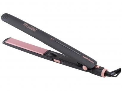 Chapinha/Prancha de Cabelo Mondial Black Rose P-27 - Turmalina 220ºC