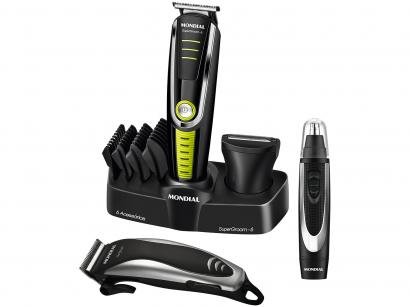 Kit Aparador de Pelos Barba e Cabelo Mondial - KT-87