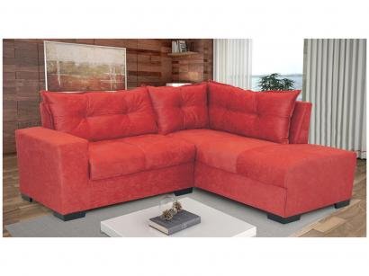 Sofá de Canto 5 Lugares Suede Star Plus - JW Estofados