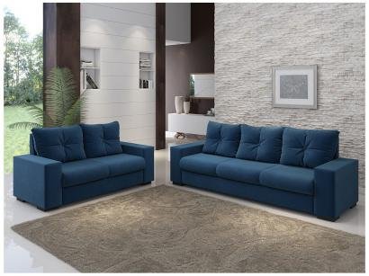 Conjunto de Sofás 2 e 3 Lugares Viarte - Luminos Viero Móveis
